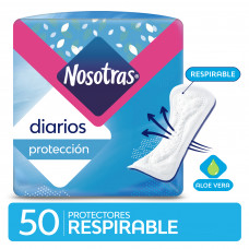 NOSOTRAS PROT.DIARIO x50Un. RESPIRABL