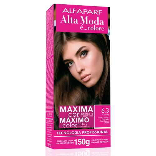 Tintura Permanente Alta Moda 6.3 Louro Escuro Dourado Unit (7898468503750)